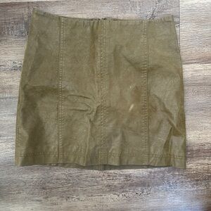 Free People Leather Skirt